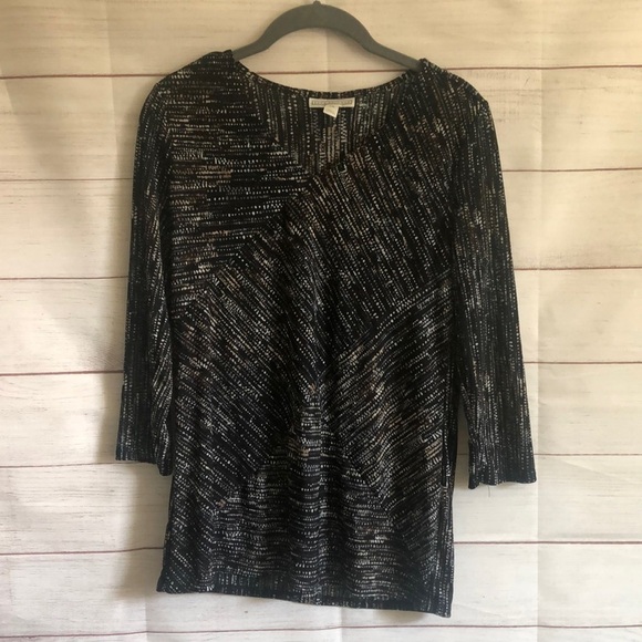 Dana Buchman Blouse Multicolor Size XS - Picture 1 of 4